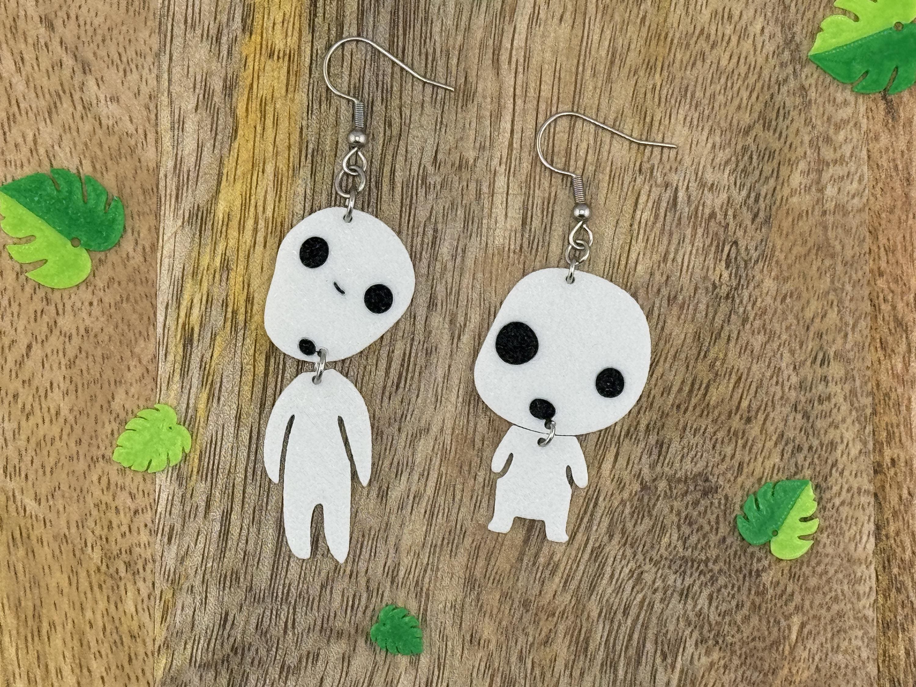 木霊ピアス • もののけ姫 • 木の精霊 • ステッカー8枚入り - Etsy 日本