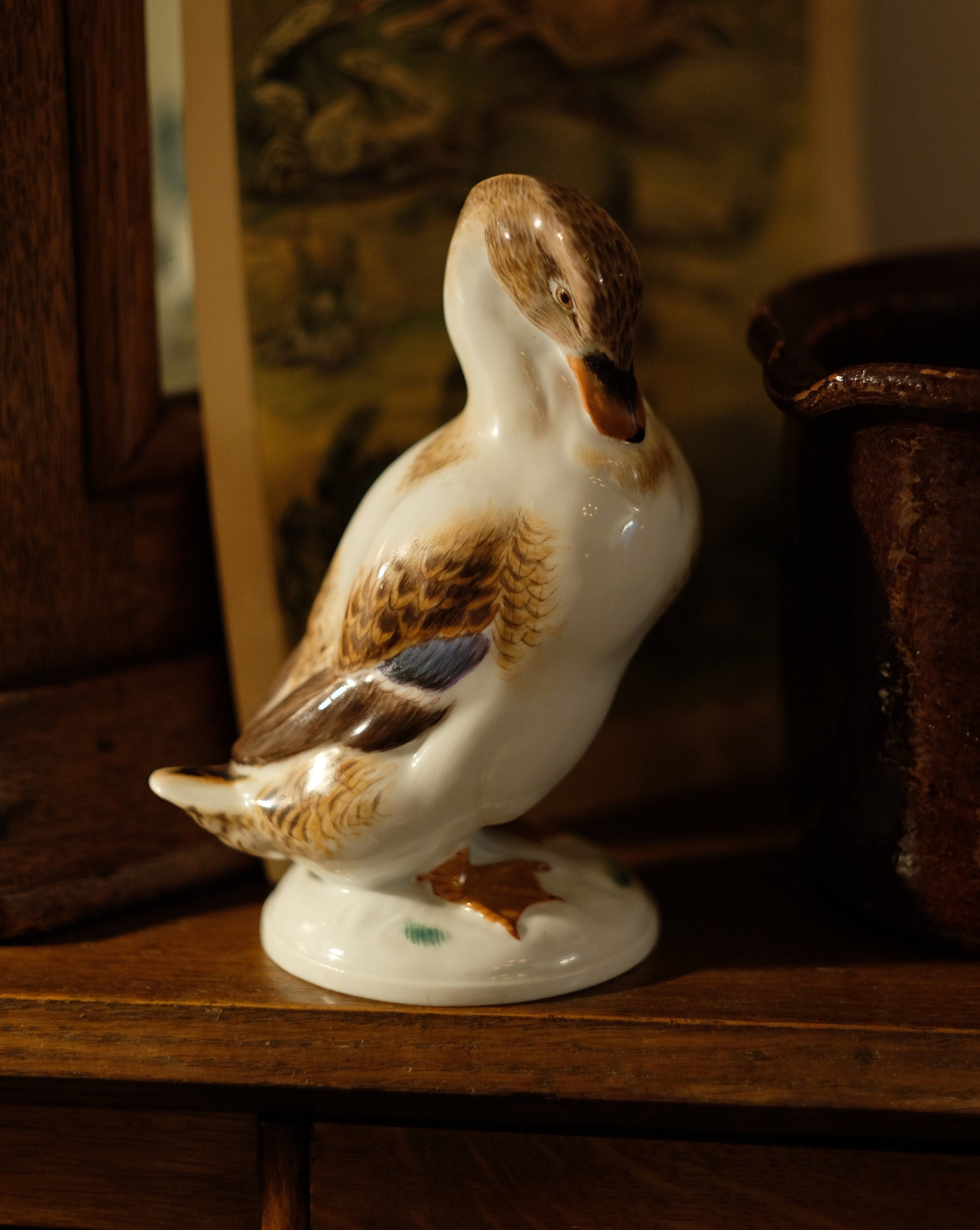 Meissen Porcelain Figurine Duck Female Original Duck Etsy UK