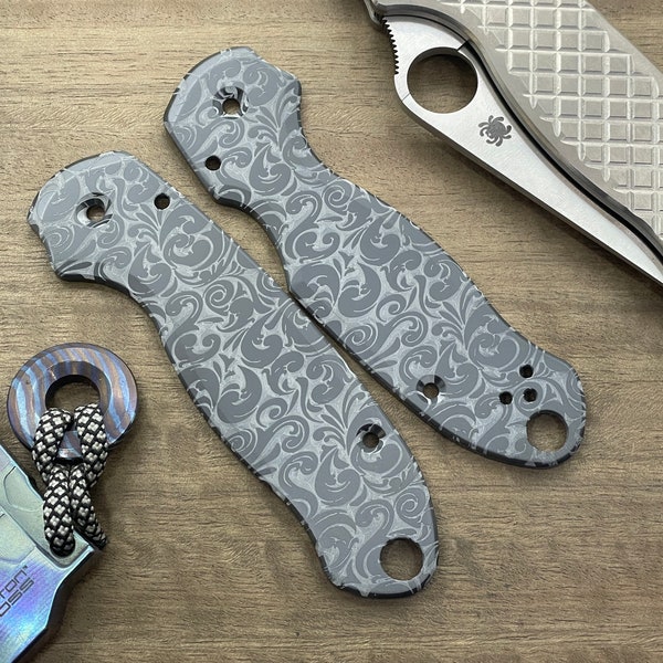 VICTORIA black Zirconium scales for Spyderco Para 3 Birthday Gift Idea Christmas Gift