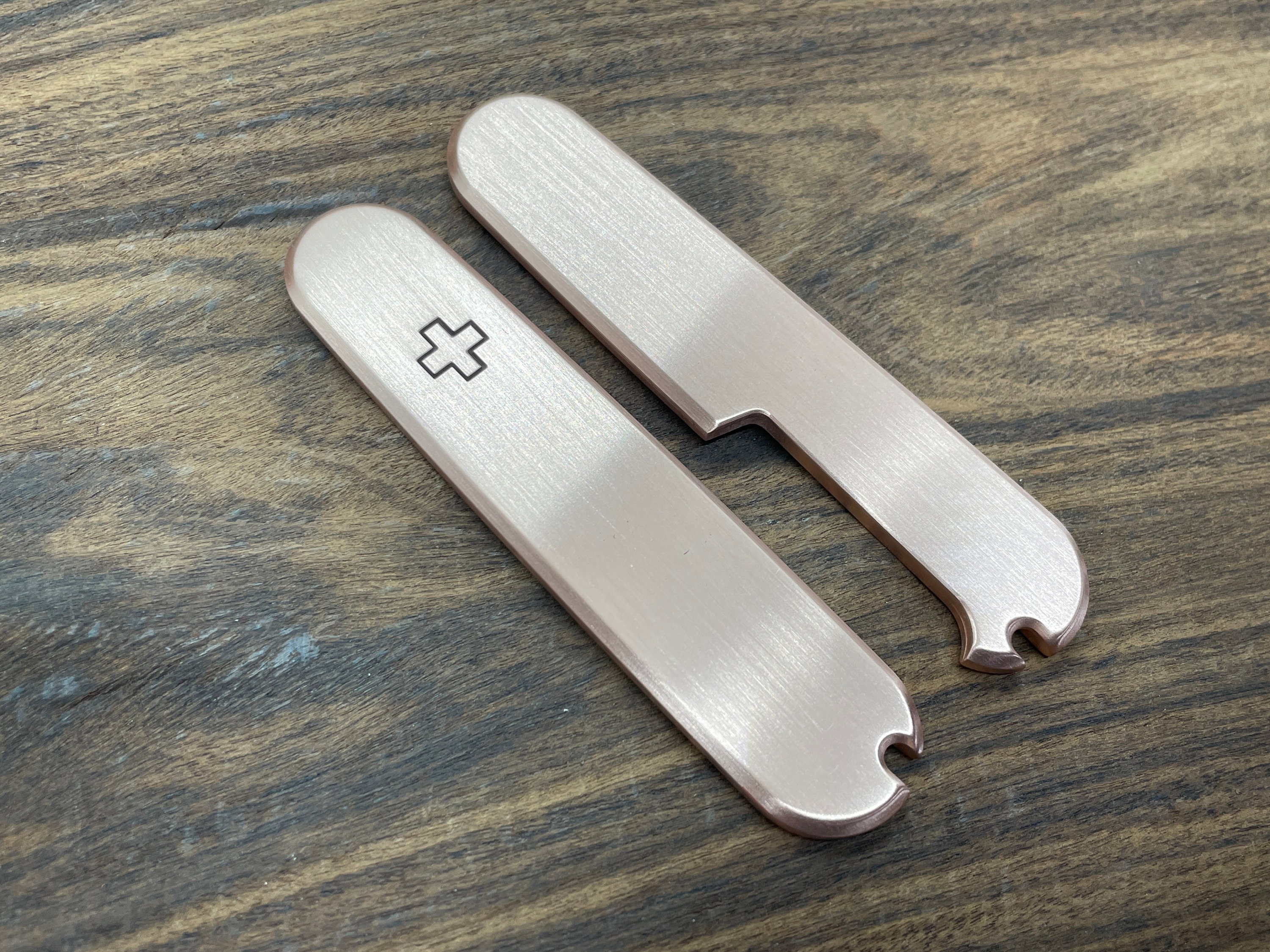 91mm Swiss Army Knife scales Brushed Copper Victorinox scales Etsy
