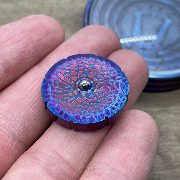 NEBULA Flamed Titanium Spinning Worry Coin Spinning Top  Birthday Gift Idea Christmas Gift