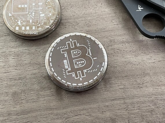 BITCOIN HAPTIC Coins Stainless Steel Haptic Slider Fidget Toy ...