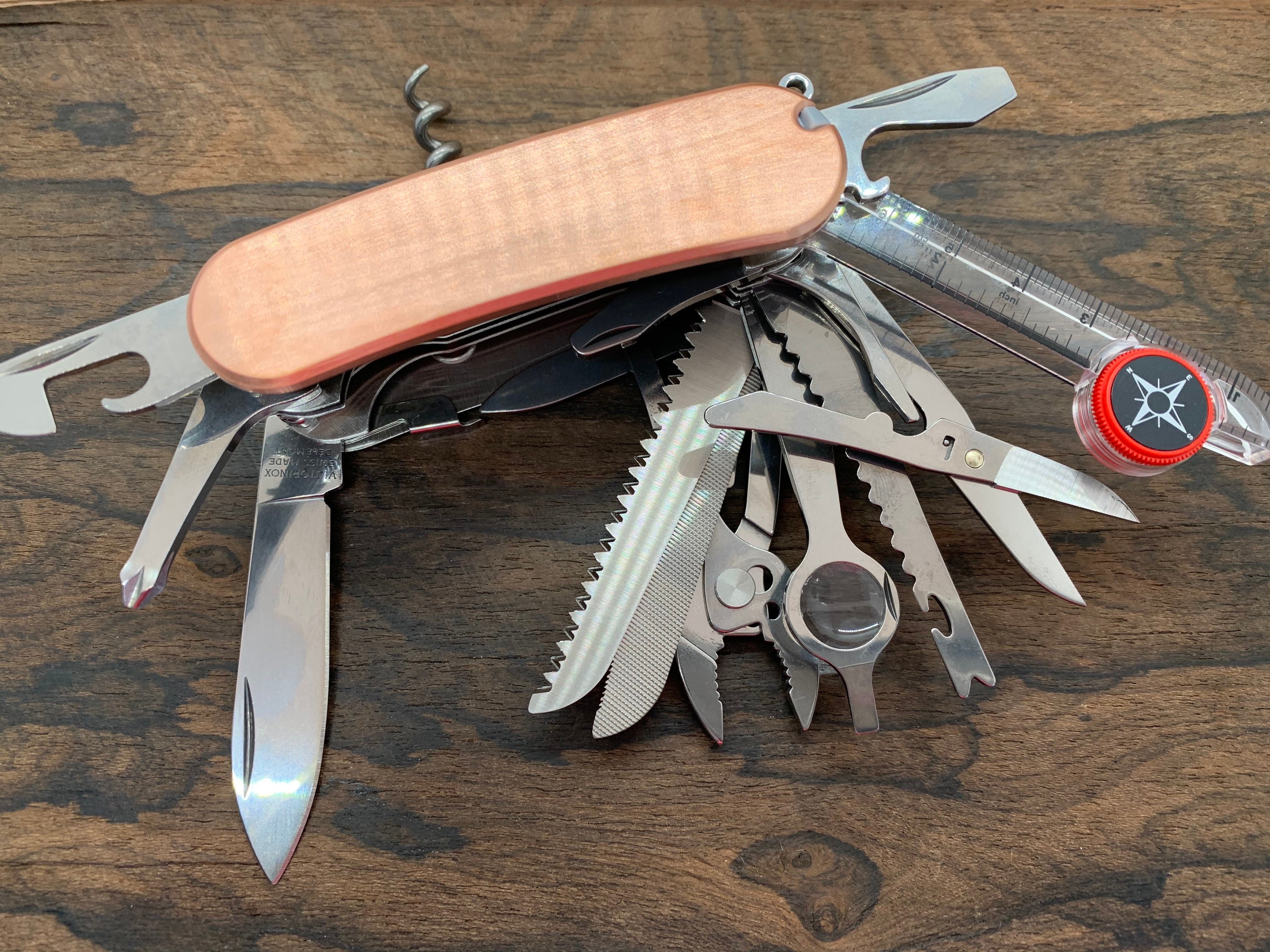 Custom Made Titanium Alloy TC4 Saber Knife Replacement Scale for 85mm