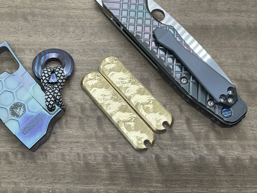 Dama TWIST 58mm Brass Scales for Swiss Army SAK
