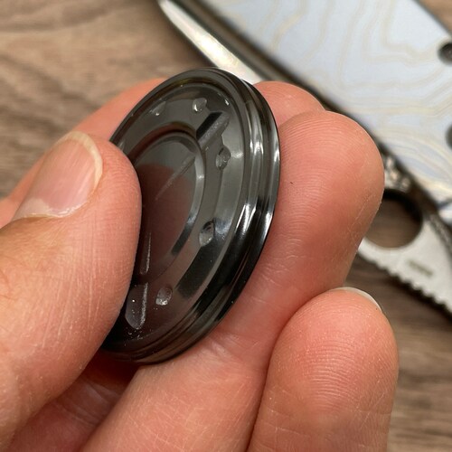 Black Zirconium MEGATRON Worry Coin Anxiety relief Fidget Toy Gift for Him Gift shops for Her EDC MetonBoss Birthday gift ideas Father’s Day gift