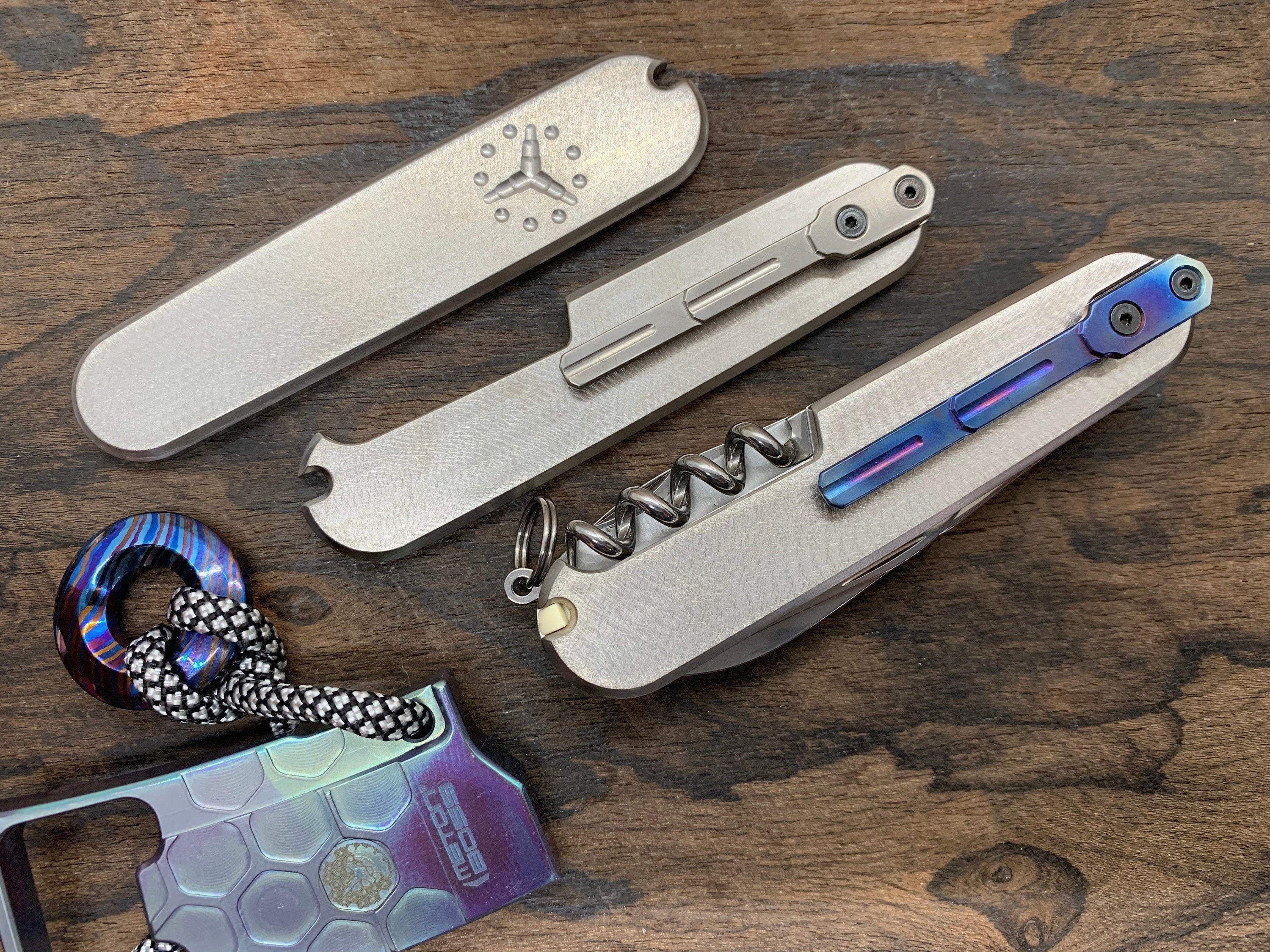 91mm Titanium Swiss Army Knife SCALES With Ti CLIP Deep Etsy