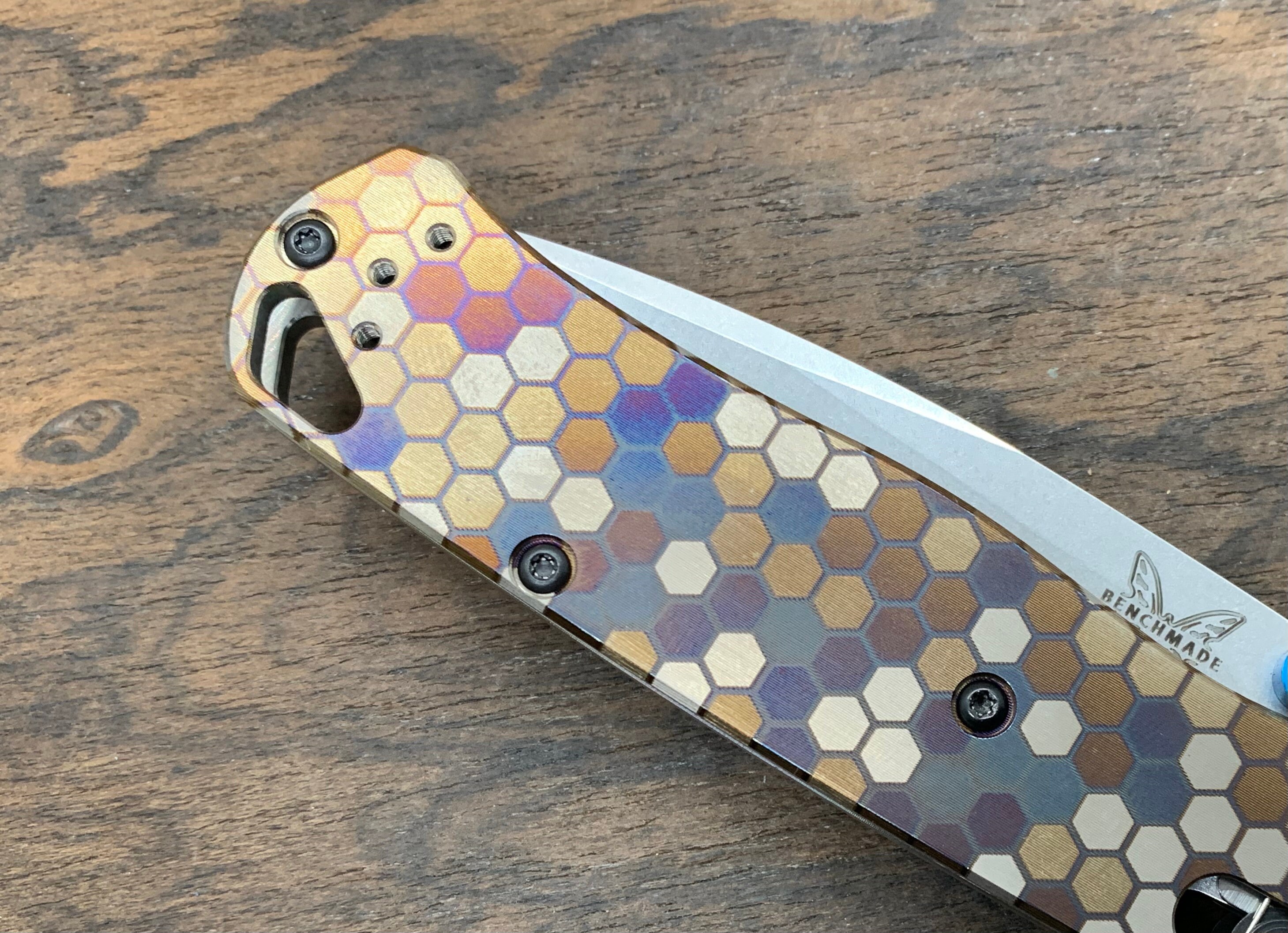 anodized Titanium Knife Scales for Benchmade Bugout Etsy