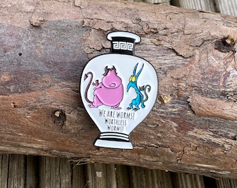 Pain and Panic Disney Hercules Vase soft enamel pin