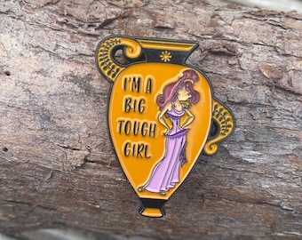 Disney Hercules Inspired Megara “I’m a Big Tough Girl” vase enamel pin