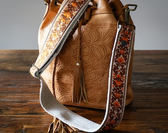 Bag Strap – 'Move Over' Vintage Guitar Strap Style Detachable Bag Strap on Eco-Friendly Hemp Webbing