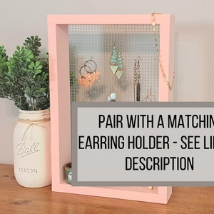 Light Pink Wall Hanging Bracelet and Necklace Holder, Kids Jewelry Organizer for Little Girl 画像 11