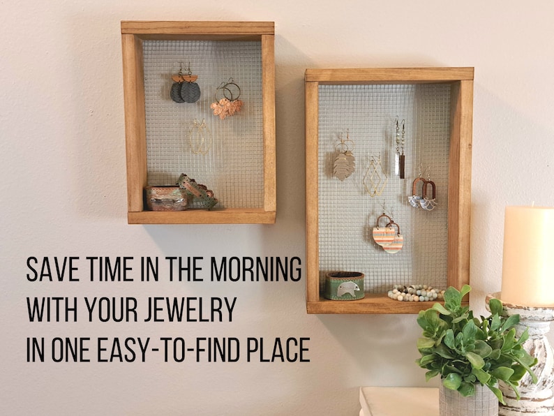 Save time in the morning with your jewelry in one easy to find place.