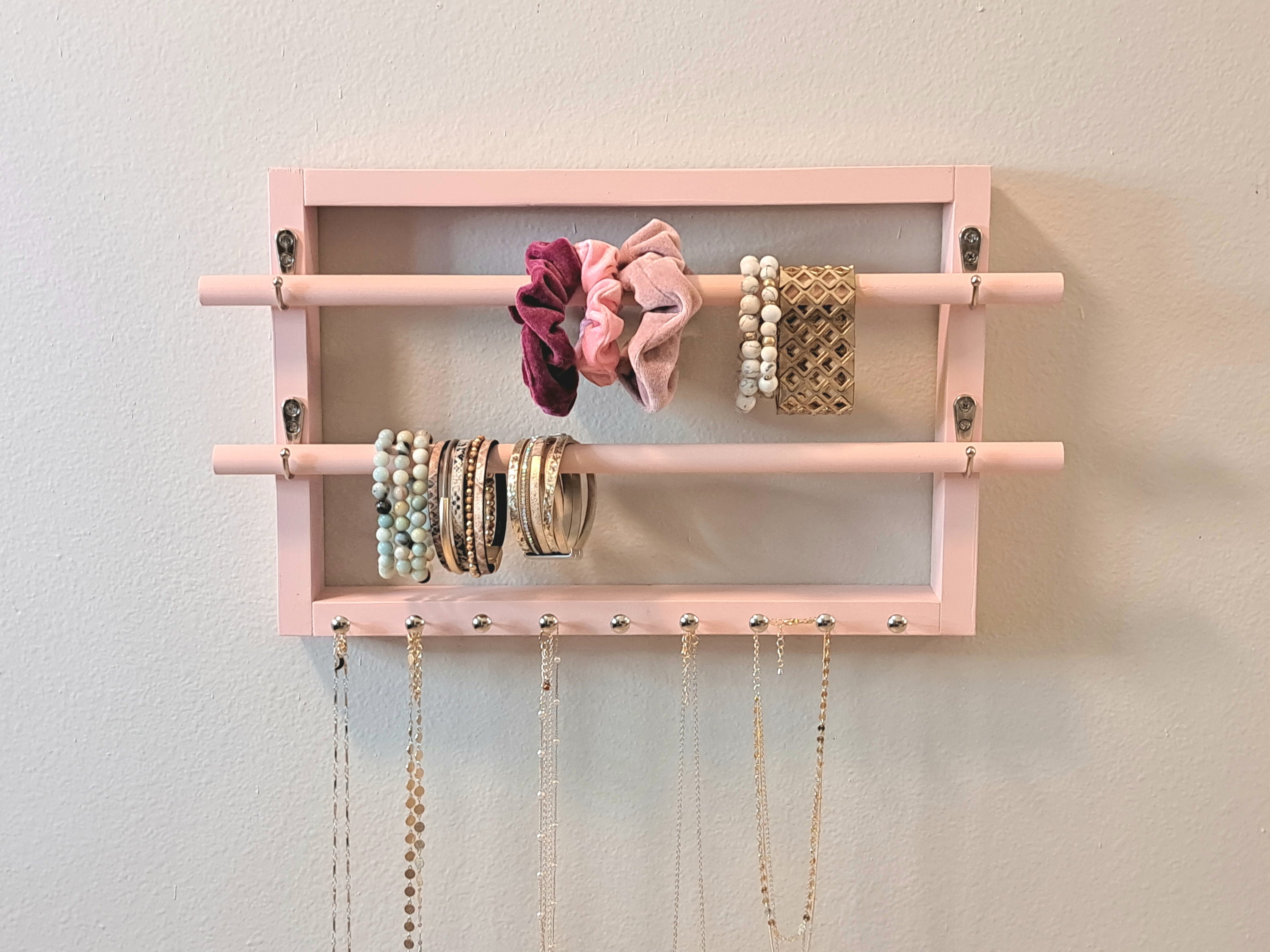 Headbands Hair Accessories Organizer Holder Vanity Storage Display Caddy  Pink itsallonmyhead It's All on My Head BIG TALL LARGE 