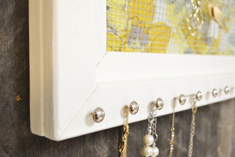Daffodil flower Floral Jewelry Organizer Yellow Jewelry Holder