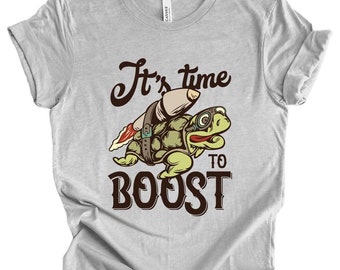 Flying Turtle with a Rocket Booster