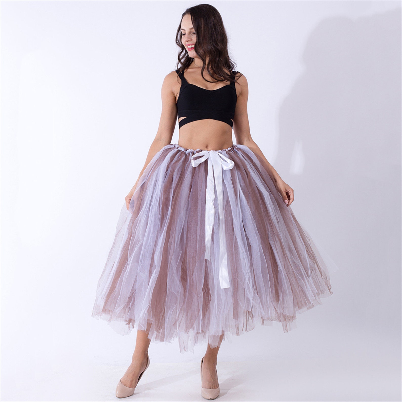 Tulle Tutu Skirt Adult Women Adult Long Tutu Tulle Skirt Etsy