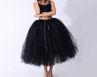 Tulle Tutu Skirt, Adult, Women,  Adult Long Tutu / Tulle Skirt,  Engagement Tutu / Maternity Tutu / Long Tutu / Prom / Photo Prop, One size