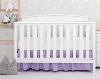 Pink Crib Skirt Purple Crib Bedskirt Purple Ruffle Crib Skirt