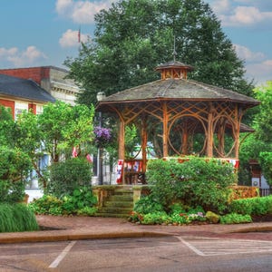 Chagrin Falls Bandstand in the Summertime