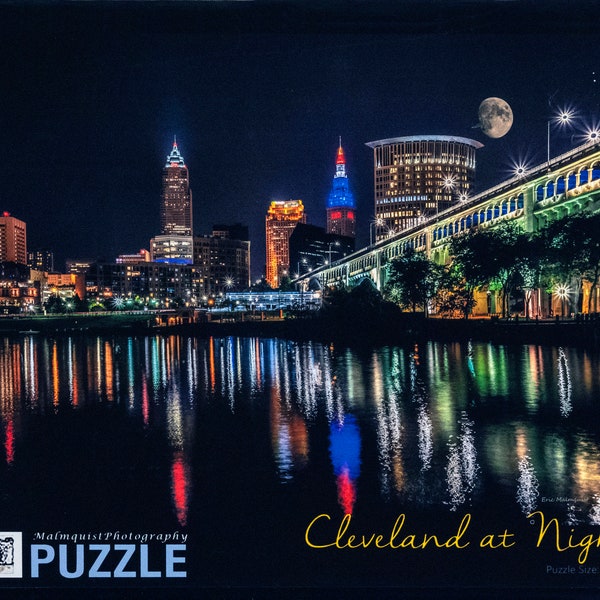 1,000 Piece Jigsaw Puzzle, "Cleveland At Night"