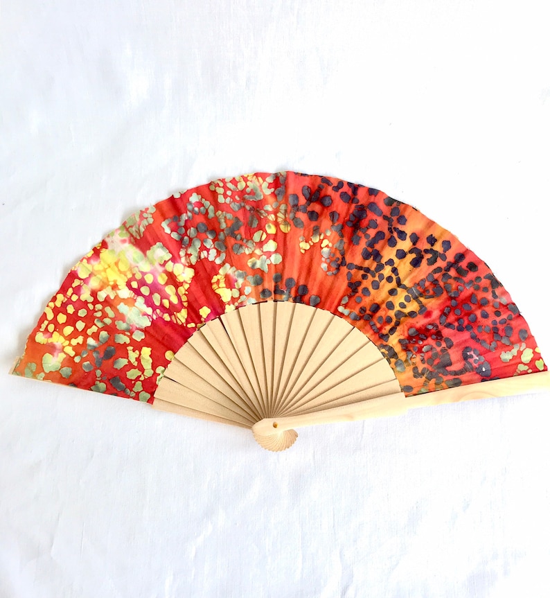 designer women accessory wedding gift hand fan Handmade fabric fan