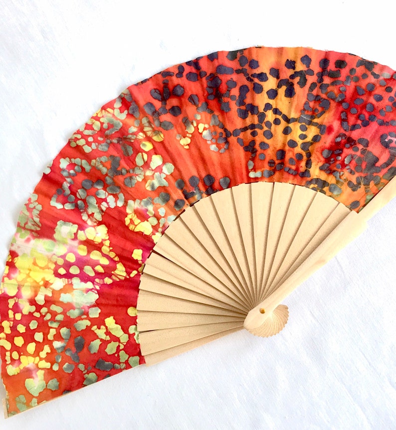 designer women accessory wedding gift hand fan Handmade fabric fan
