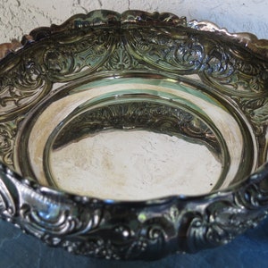 Gorham Repousse Sterling Silver Centerpiece Bowl - Large Antique Bowl - Excellent Condition