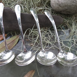 Sauce Ladles - Set of Four Sterling Silver Ladles - Small Serving Pieces - Excellent Condition