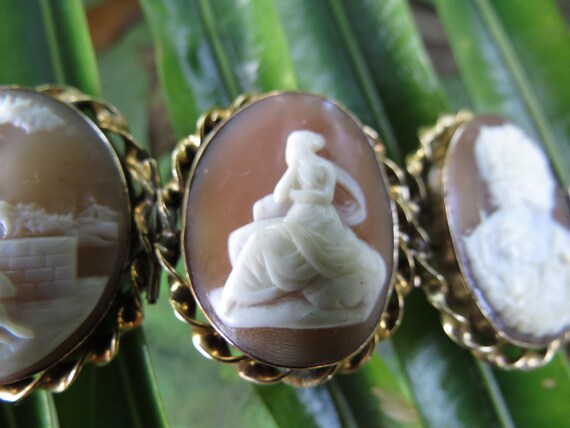 Cameo Bracelet - Early Victorian Carved Cameos - … - image 8
