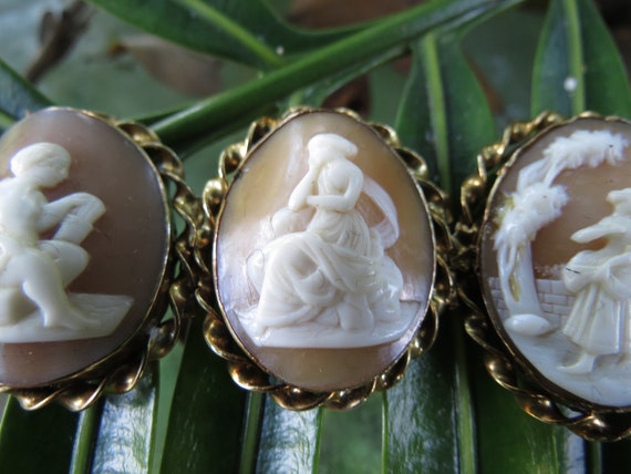 Cameo Bracelet - Early Victorian Carved Cameos - … - image 4