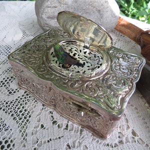 German Singing Bird Box - Sterling Silver Automaton - Working Perfectly - Excellent Condition