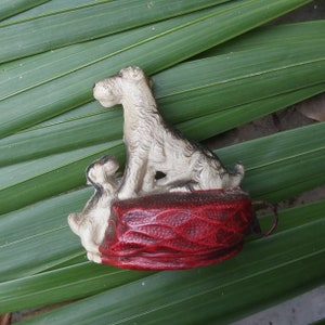 Victorian Celluloid Terrier Dog Tape Measure: Rare Sewing Collectible image 7