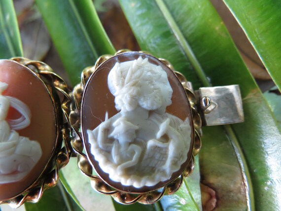 Cameo Bracelet - Early Victorian Carved Cameos - … - image 9