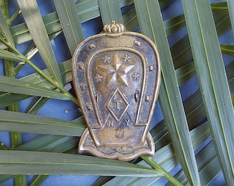 Victorian Paper Clip: Antique Memo Holder, Marked "T" New York