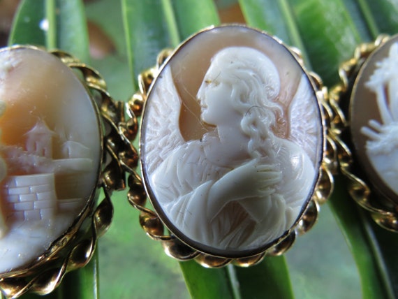 Cameo Bracelet - Early Victorian Carved Cameos - … - image 6