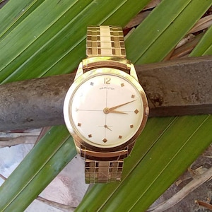 Gold Filled Hamilton Wrist Watch - Manual Wind - Professionally Serviced - Running & Keeping Time - Wonderful Condition