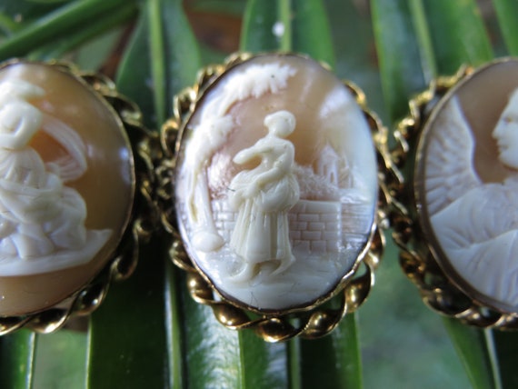 Cameo Bracelet - Early Victorian Carved Cameos - … - image 5