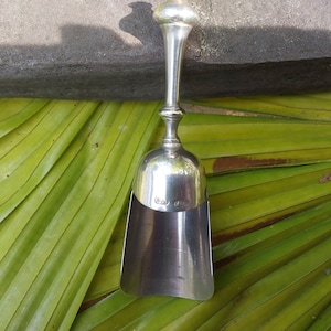 800 Silver Tea Caddy Scoop - Small Antique Caddy Spoon - Beautiful Old Tea Spoon - Excellent Condition