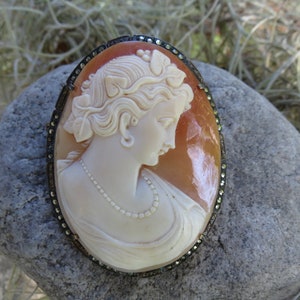 800 Silver Cameo - Etsy