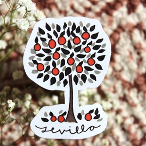Sevilla Orange Tree 3” Vinyl Sticker