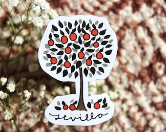 Sevilla Orange Tree 3” Vinyl Sticker