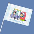 Mini Stroller Flag with Clip | Heeler Family | Theme Park Stroller SINGLE SIDED