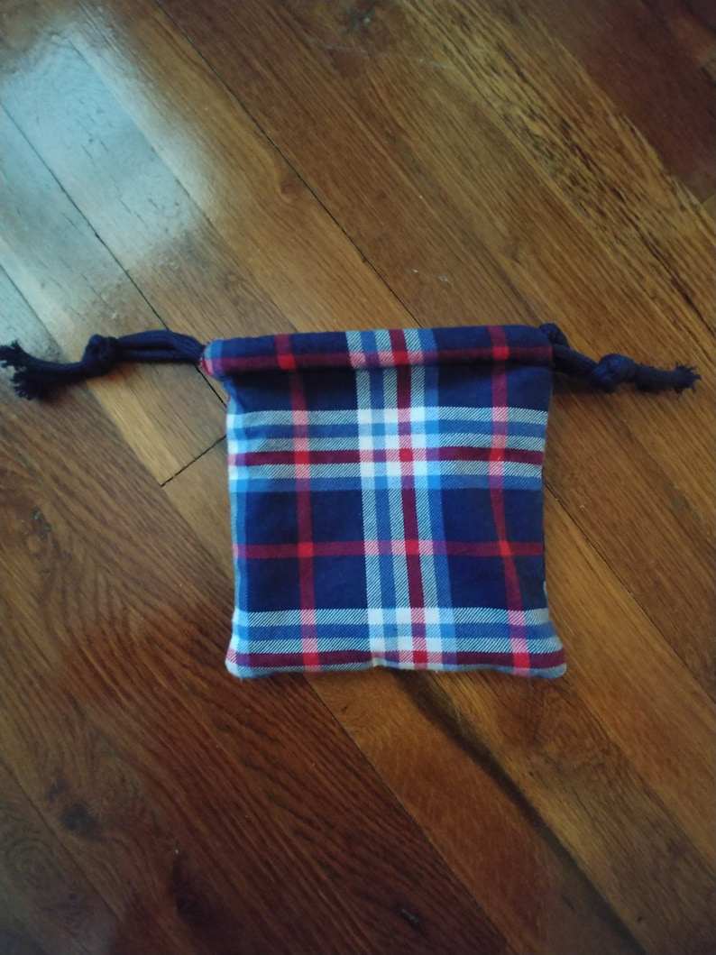 drawstring flannel bags