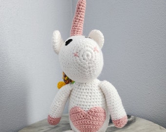 Handmade Amigurumi-Crochet Unicorn. *Doll|Decoration|Gift|Toy|*