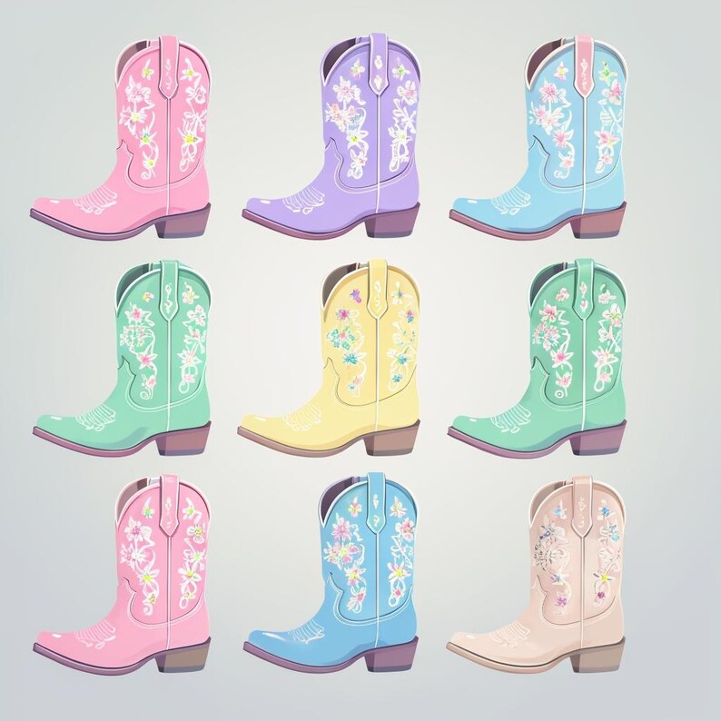 Cowboy Boots Seamless Pattern - Etsy