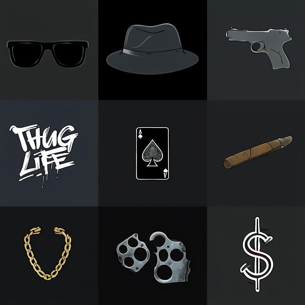 Digital Seamless Gangster Paper - Etsy