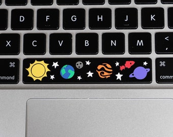classic space bar sticker SEPARATE PIECES / space bar vinyl decal / space laptop decal / space laptop sticker / removable keyboard sticker