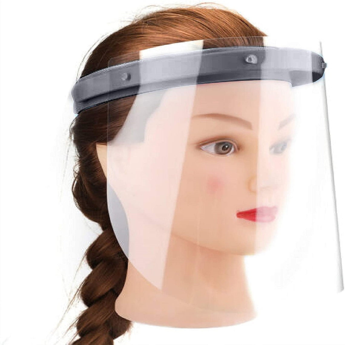 black face shield visor
