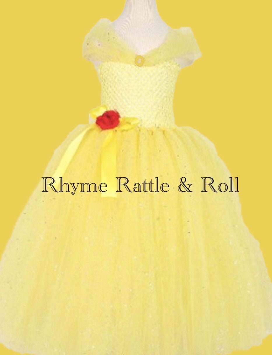 beauty and the beast flower girl dresses