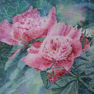 Peony Painting Print, Peony Watercolor, Peony Art Print, Pink Flower Painting, Peony Wall Art, Pink Botanical Painting, Peony Garden